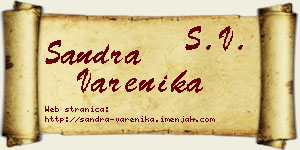 Sandra Varenika vizit kartica